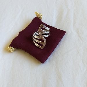 Designer sterling silver ring